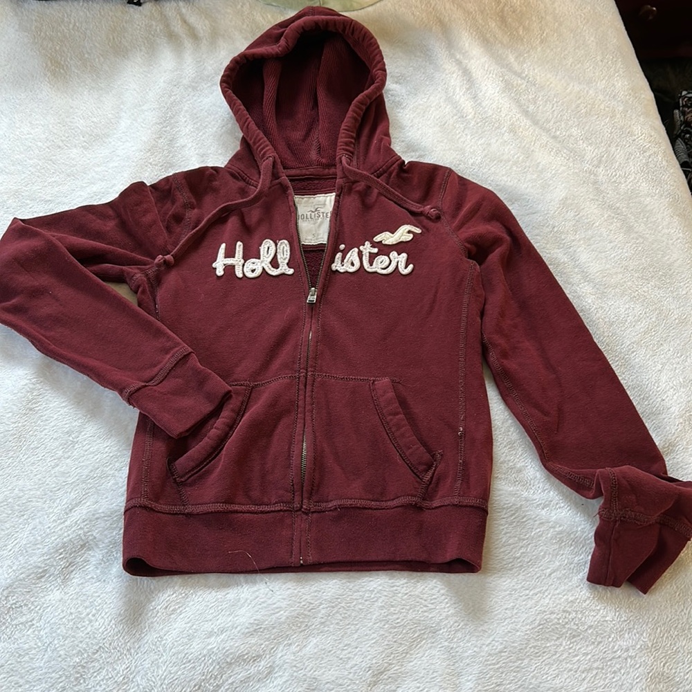 Hollister zip up hoodie
